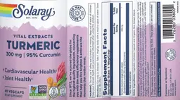 Label for Turmeric 300 mg