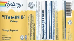 Label for Vitamin B-1 100 mg