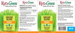 Label for Kyo-Green Greens Blend Powdered Drink Mix
