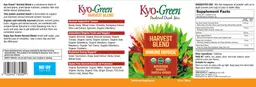 Label for Kyo-Green Harvest Blend Powdered Drink Mix