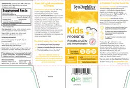 Label for Kyo-Dophilus Kids Probiotic
