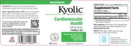 Label for Kyolic Formula 100
