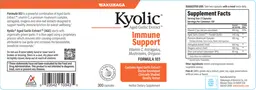 Label for Kyolic Vitamin C, Astragalus, Mushrooms, Oregano Formula 103