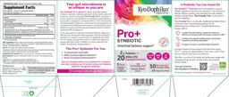 Label for Kyo-Dophilus Pro+ Synbiotic Berry Smoothie