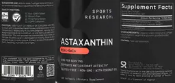 Label for Astaxanthin 6 mg