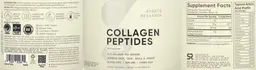 Label for Collagen Peptides Unflavored