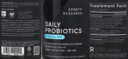 Label for Daily Probiotics