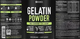 Label for Gelatin Powder Unflavored