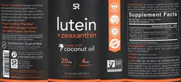 Label for Lutein + Zeaxanthin