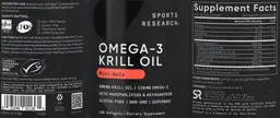 Label for Omega-3 120 mg Krill Oil 500 mg