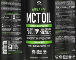 Label for Organic MCT Oil Unflavored