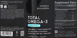 Label for Total Omega-3