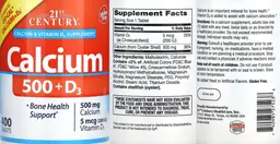 Label for Calcium 500+D3