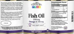 Label for Fish Oil 1200 mg