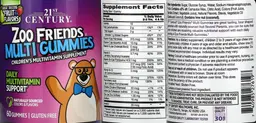 Label for Multi Gummies