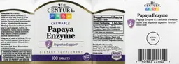 Label for Papaya Enzyme