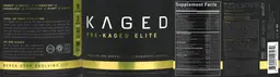 Label for Pre-Kaged Elite Strawberry Lemonade