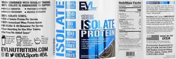 Label for 100% Isolate Protein Double Rich Chocolate