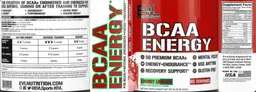 Label for BCAA Energy Cherry Limeade