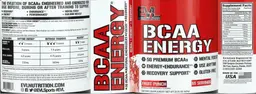 Label for BCAA Energy Fruit Punch