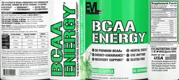 Label for BCAA Energy Green Apple
