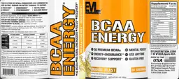 Label for BCAA Energy Orange Blast