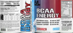 Label for BCAA Energy Rocket Pop