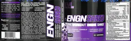 Label for ENGN Shred Pre-Workout Grape