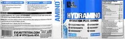 Label for HydrAmino Blue Raz