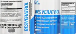 Label for Resveratrol 250 mg