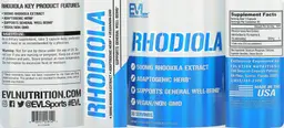 Label for Rhodiola 500 mg