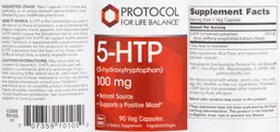 Label for 5-HTP 100 mg