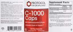 Label for C-1000 Caps With Bioflavonoids & Rutin