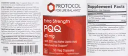Label for Extra Strength PQQ 40 mg