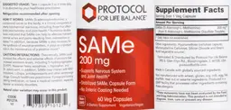 Label for SAMe 200 mg