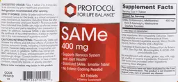 Label for SAMe 400 mg