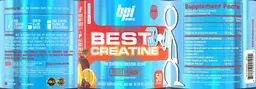 Label for Best Creatine Fruit Punch