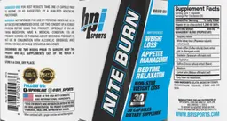 Label for Nite Burn