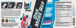 Label for One More Rep Berry Splash