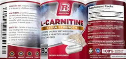 Label for L-Carnitine Extra Strength