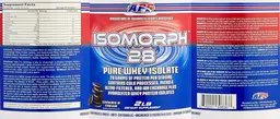 Label for Isomorph 28 Cookies & Cream