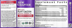 Organic Plant Calcium Women Under 40