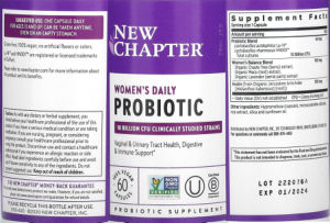 Women's Daily Probiotic 10 Billion CFU