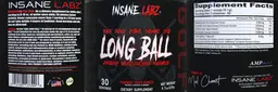 Label for Long Ball Fairway Fruit Punch