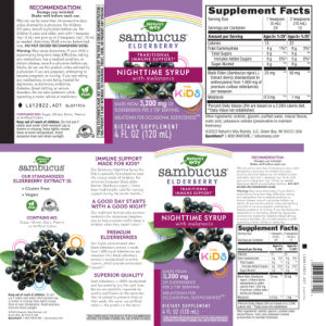 Sambucus Nighttime Syrup with Melatonin 
