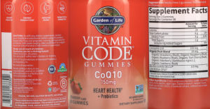 CoQ10 150 mg Gummies Strawberry Flavor