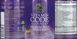 Gummies Prenatal Multi with Iron 27 mg &