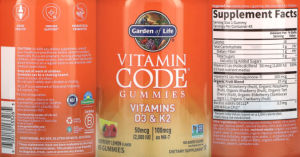 Gummies Vitamins D3 50 mcg (2,000 IU) & 