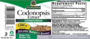 Codonopsis Extract 2,000 mg Alcohol-Free