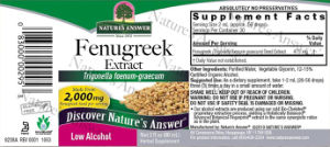 Fenugreek Extract 2,000 mg